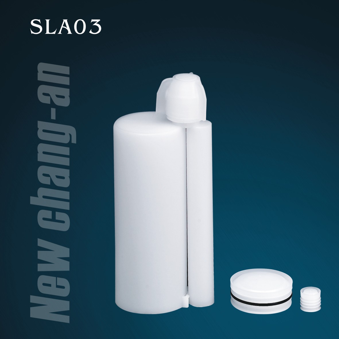 180ml:18ml Zweikomponenten-Doppelkartusche für Packung A+B Klebstoff SLA03